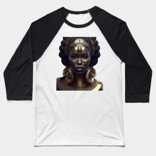 Jeweled Empress: Afrofuturistic Graphic T-Shirt Baseball T-Shirt